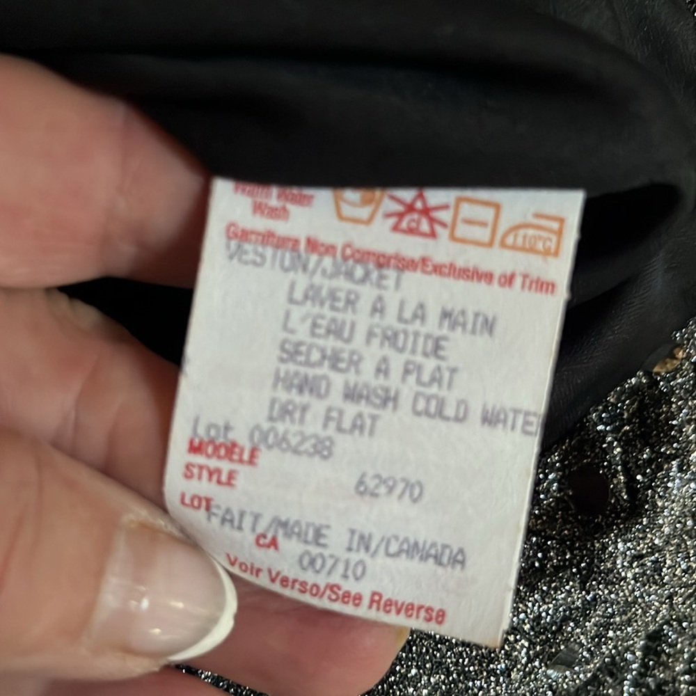 Joseph Ribkoff size 16 silver zip front dressy jacket with silver sequin detail - Picture 12 of 12